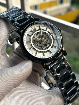 Emporio Armani Automatic White Dial Black Chain_img_0