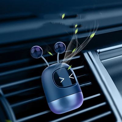 Cute Robot Shape Car Perfume_img_0