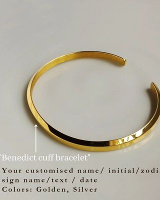 Golden Benedict Cuff - custom engraved_img_0