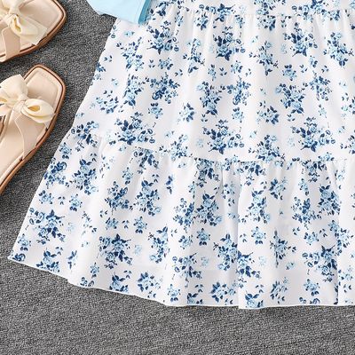 Imported🌸 Girls' Floral Dress & Jacket Set – Spring/Autumn Two-Piece Outfit_img_9