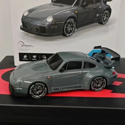 Porsche 993 911 RWB 4WD RC Drift Car With Tires & Traffic Cones_img_5