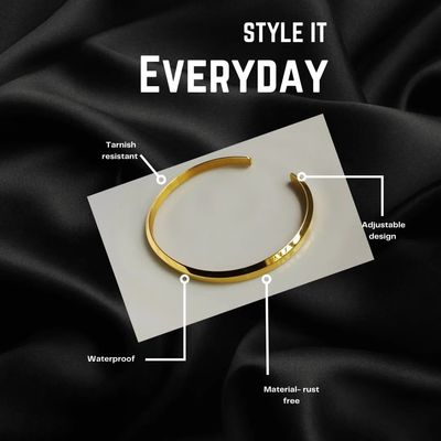 Golden Benedict Cuff - custom engraved_img_1