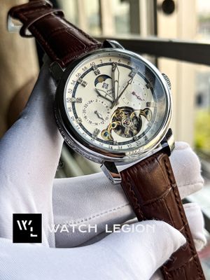 PATEK AUTO BROWN BELT SILVER CASE V3_img_0
