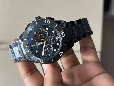 TAG AQUARACER CHAIN BLACK BODY BLACK DIAL