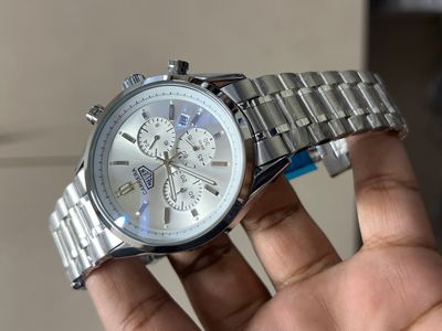 TAG CH 3 CHRONO WHITE DIAL SILVER CASE SILVER CH_img_0