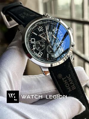 MONTBLANC BELT BLACK SILVER CASE_img_0