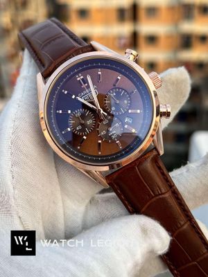 TAG BELT 3 CHRONO ROSE GOLD BODY BROWN BELT, BROWN DIAL_img_0