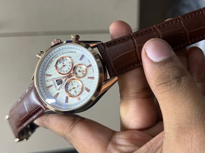 TAG BELT 1969 BROWN BELT ROSE GOLD CASE WHITE DIAL_img_0