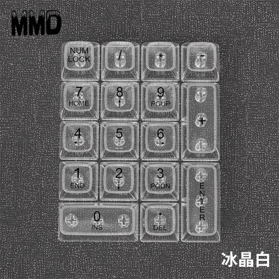 Transparent Numpad Keycaps - Set of 17 Keys_img_0