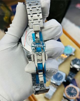 Audemars Piguet AP Silver Black Quartz Movement Sqr Watch (AA Grade)_img_3