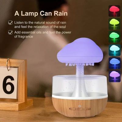 Rain Cloud Night Light Humidifier with Raining Water_img_1