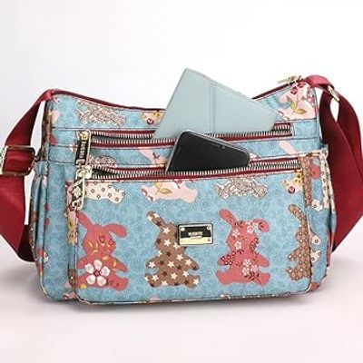 New Korean Flower Pattern Women/Ladies Stylish Travel Shoulder Bag_img_1