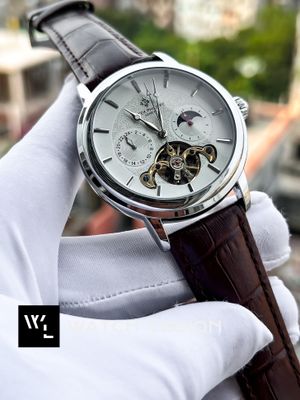 PATEK AUTO BROWN BELT SILVER CASE V4_img_0