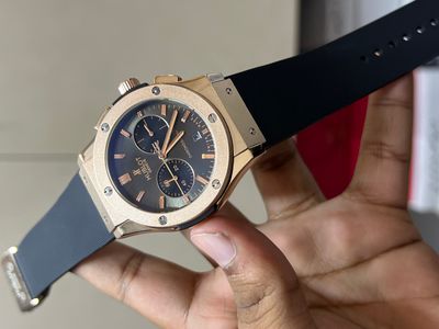 HUBLOT CLASSIC FUSION ROSE GOLD CASE BLACK BELT GREY DIAL_img_0
