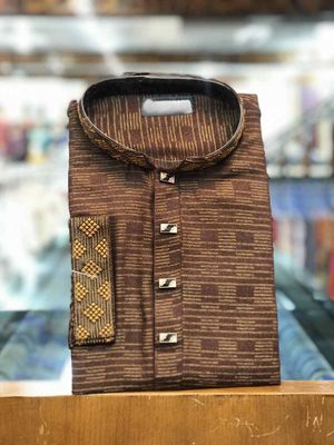 Green Shade Super Soft Cotton Panjabi | Yellow Green_img_1