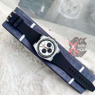 Tissot PRX Chronograph || Active || Silicon Strap || Black white black_img_0