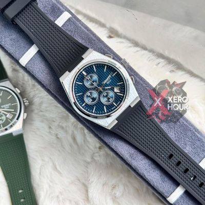 Tissot PRX Chronograph || Active || Silicon Strap ||Blue dial_img_0