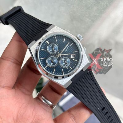 Tissot PRX Chronograph || Active || Silicon Strap ||Blue dial_img_3