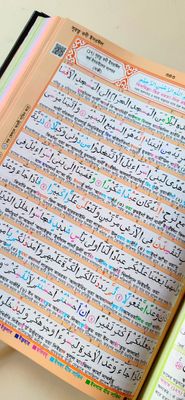 ১১" QR রেইনবো কালার কোডেড ক্বারীয়ানা কোর'আন মাজীদ,বাংলা উচ্চারণ, সহজ অনুবাদ,শানে নূযুল সংক্ষিপ্ত তাফসির।_img_4