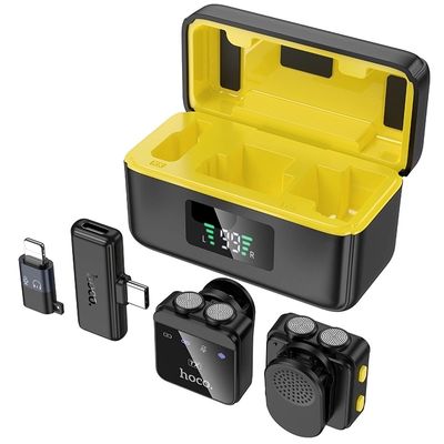 Hoco L17 Dual-Mic Magnetic Lavalier Wireless Digital Microphone (iP/Type-C)_img_4