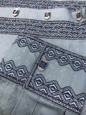 Elegant Gorgeous Cotton Panjabi | Green Blue_img_2
