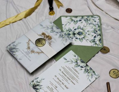 Olive Bohemian Classic Invitation Set