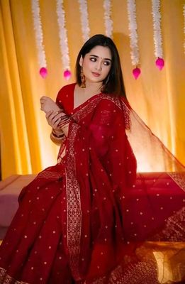 Afsan Printed Half Silk Saree_img_0