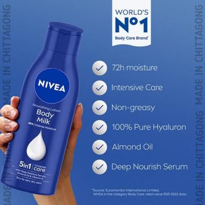 NIVEA Nourishing Body Milk Lotion 200ml – Perfect Moisturizer for Dry Skin - 198900_img_2