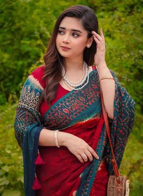 Premium Tersel Silk Batik Saree_img_4
