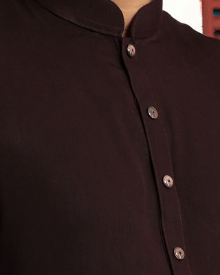 Elegant Mahogany Panjabi_img_2