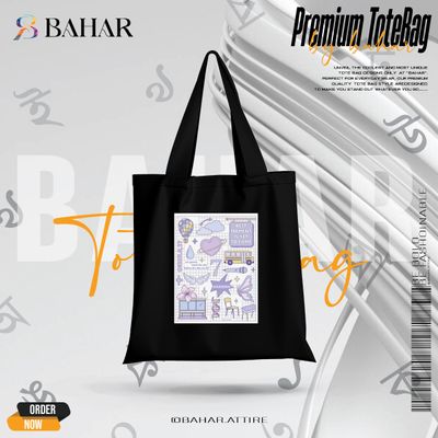 Books & Flowers Tote Bag_img_0