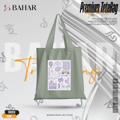 Books & Flowers Tote Bag_img_3
