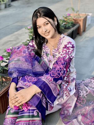 Ready Made Pure dubai silk Digital Print Three Piece_img_1