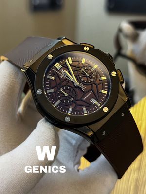 Hublot Spider Brown Dial & Belt black Case AA_img_0