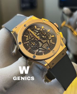 Hublot Spider Grey Dial & Belt Rose Gold Case AA_img_0