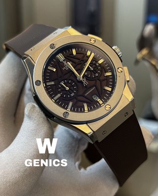 Hublot spider Brown Dial & Belt Silver Case AA_img_0