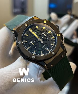 Hublot Spider Green Dial & Belt Black Case AA_img_0