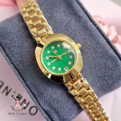 Rado GOLD With Green Dial with Stone_img_5
