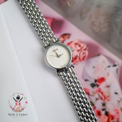 Gucci Ladies Silver & White Dial_img_0
