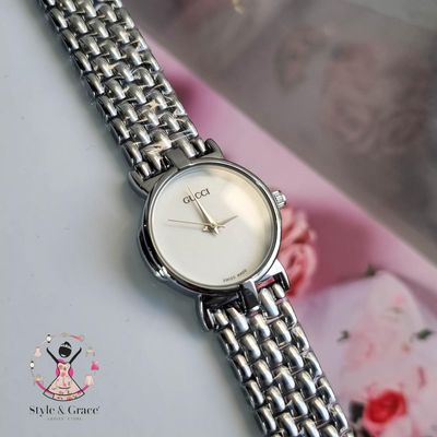 Gucci Ladies Silver & White Dial_img_3
