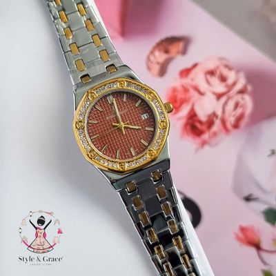 Audemars Piguet  Royal Oak Dual Tone || Red Dial_img_3