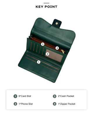🔰MATEYOYO Multifunctional Clutch Long Large Capacity  Purse for Girls/Ladies_img_4