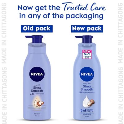 NIVEA Shea Smooth Body Milk 400ml bottle – 003698_img_1
