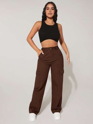 Brown Cargo Denim_img_2