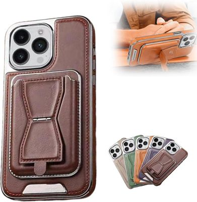 Leather Wallet Stand Phone Case For Iphone_img_1