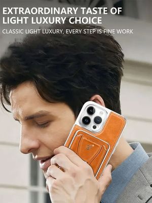 Leather Wallet Stand Phone Case For Iphone_img_2