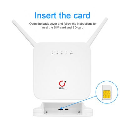 OLAX AX9 Pro 300Mbps 4G SIM Supported WiFi Router with 4000mAh in Built Battery – White Color_img_1