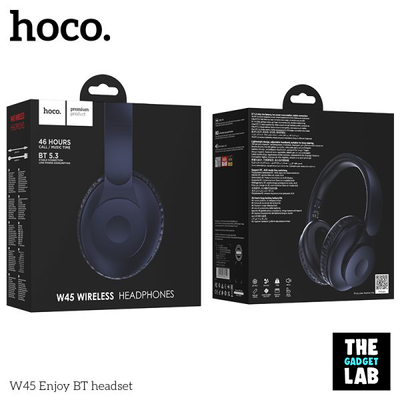 Hoco W45 Wireless Bluetooth Headphone – Black Color_img_2