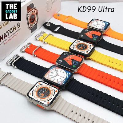 KD99 Ultra Smart Watch With Bluetooth Calling- Orange Color_img_1