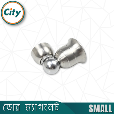 ১ পিস স্টেইনলেস স্টিলের ডোর স্টপার ম্যাগনেট ক্যাচ সহ বেল মডেল ছোট আকারের ডোর ম্যাগনেট_img_3